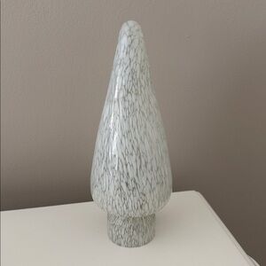West Elm White and Gray Decorative Accent